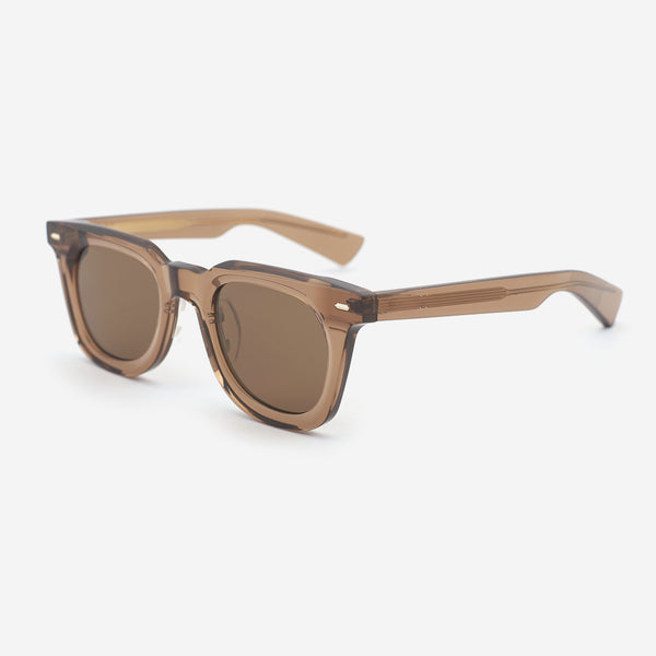 Retro Square Acetate Unisex Sunglasses 24A8118