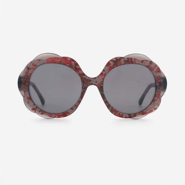 Unique Polygon Acetate Women's Sunglasses 24A8125