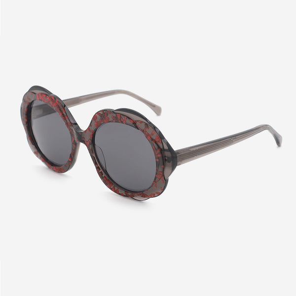 Unique Polygon Acetate Women's Sunglasses 24A8125