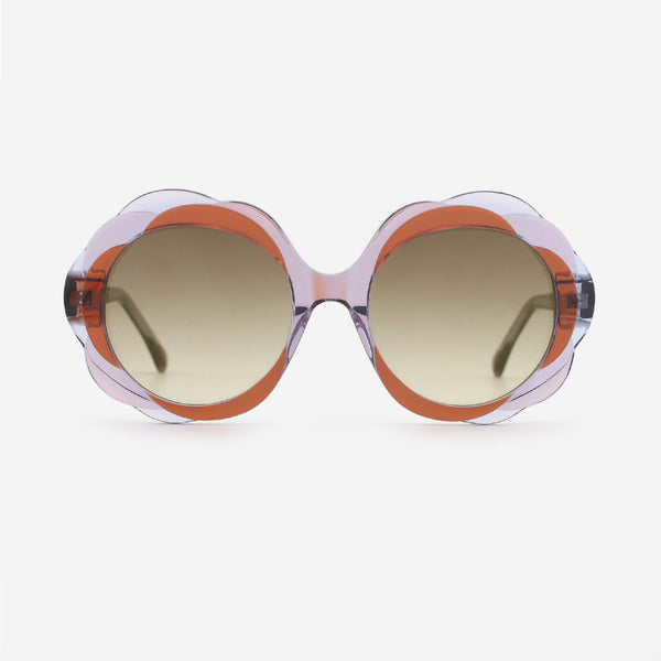 Unique Polygon Acetate Women's Sunglasses 24A8125