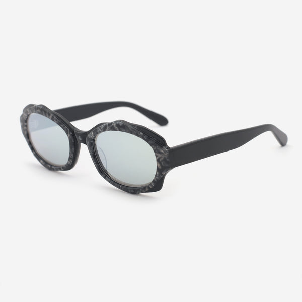 Delicate Polygon Acetate Women's Sunglasses 24A8126