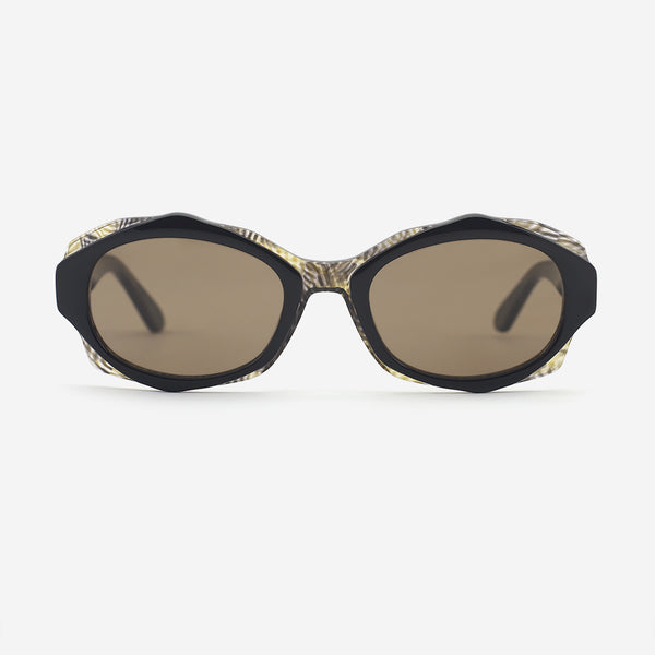 Delicate Polygon Acetate Women's Sunglasses 24A8126