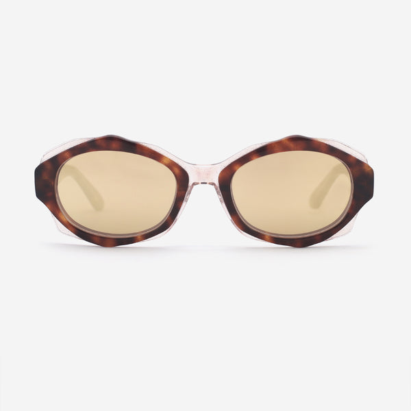 Delicate Polygon Acetate Women's Sunglasses 24A8126
