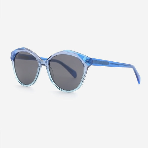 Cat Eye Laminated Acetate Female Sunglasses 24A8128