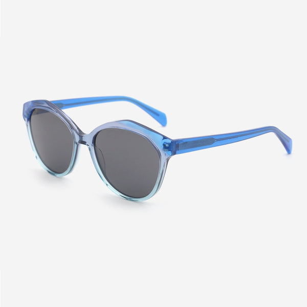 Cat Eye Laminated Acetate Female Sunglasses 24A8128