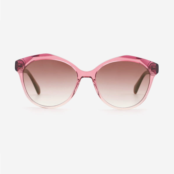 Cat Eye Laminated Acetate Female Sunglasses 24A8128