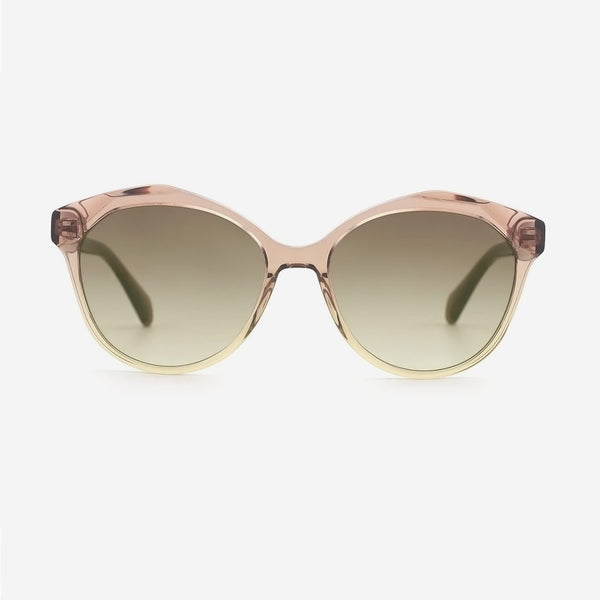 Cat Eye Laminated Acetate Female Sunglasses 24A8128