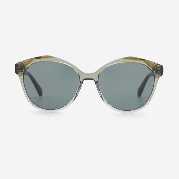 Cat Eye Laminated Acetate Female Sunglasses 24A8128