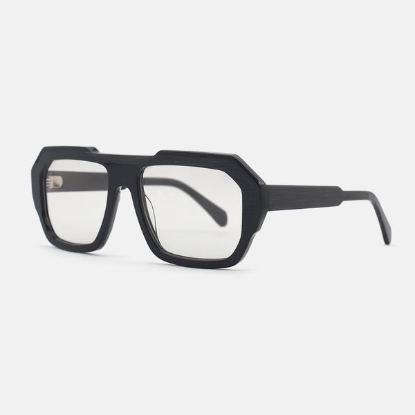 Square Dimensional Laminated Acetate Female Sunglasses 24A8129