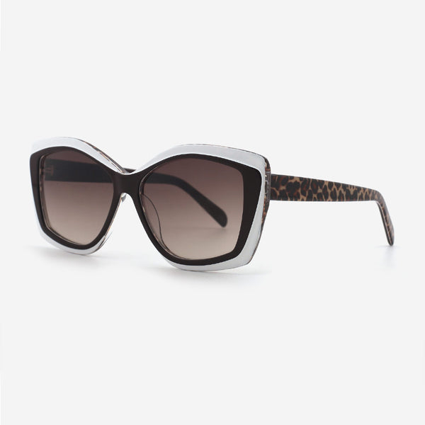 Fashion Cat Eye Acetate Female Sunglasses 24A8132