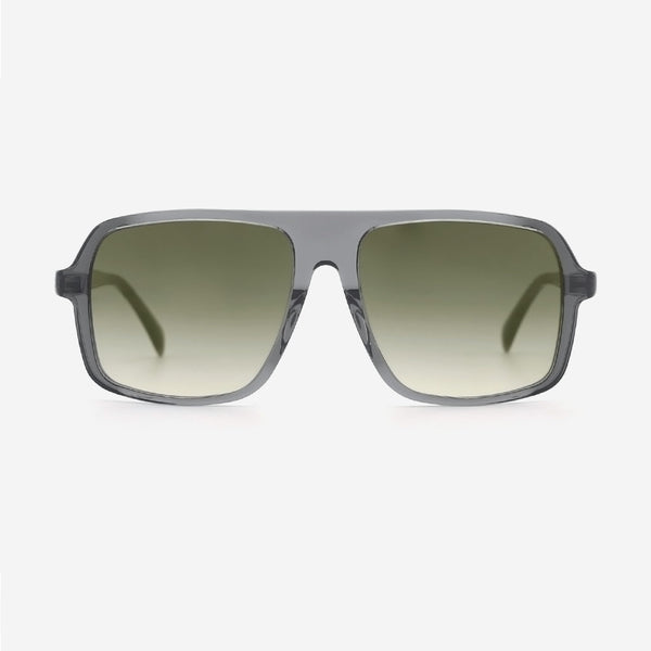 Aviator Flat Top Acetate Unisex Sunglasses 24A8135