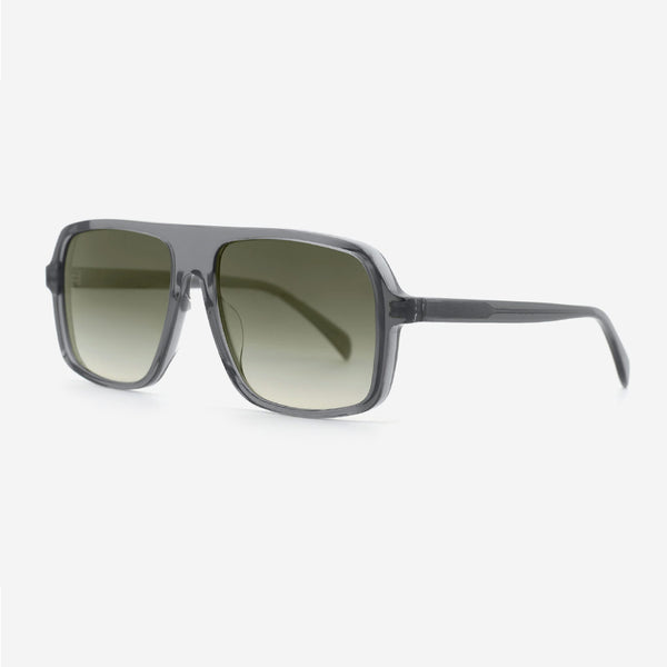 Aviator Flat Top Acetate Unisex Sunglasses 24A8135