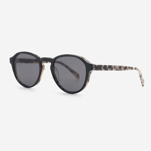 Round Acetate Unisex Sunglasses 24A8137