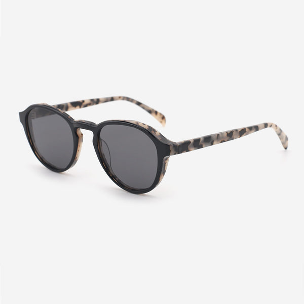 Round Acetate Unisex Sunglasses 24A8137