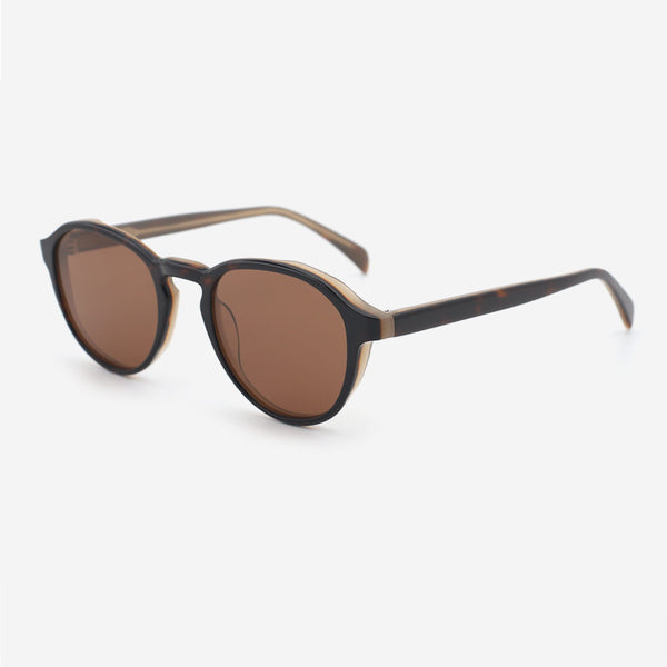 Round Acetate Unisex Sunglasses 24A8137