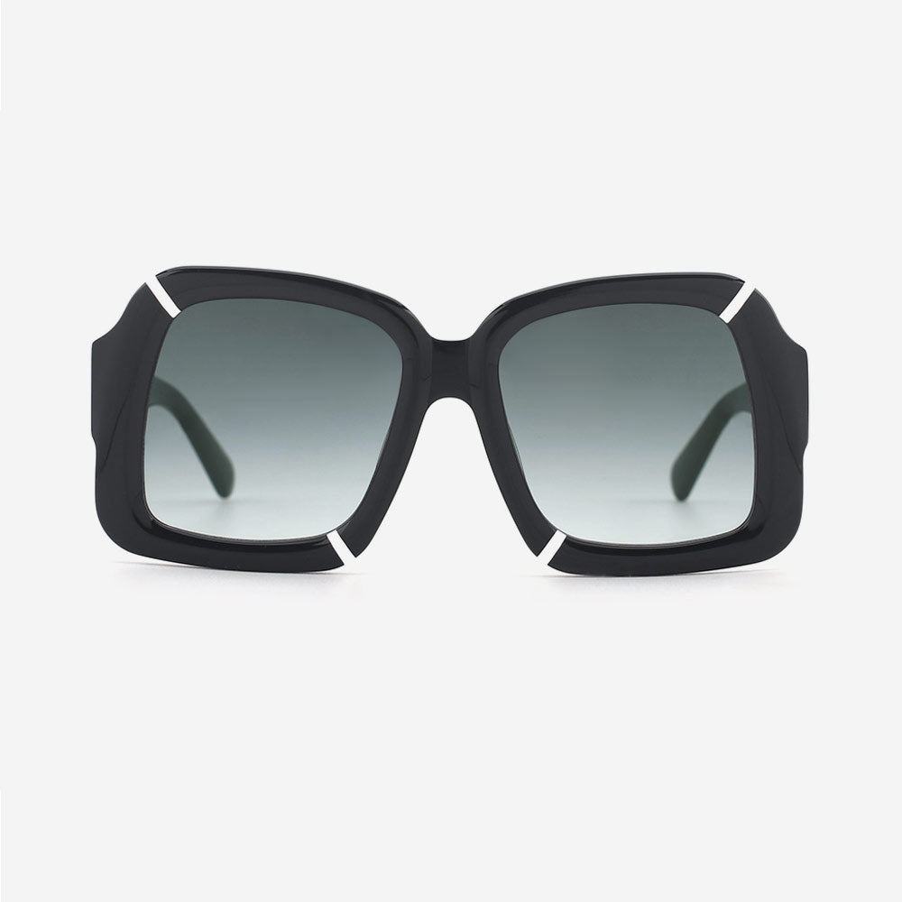 Polygon Laminated Acetate Unisex Sunglasses 24A8156