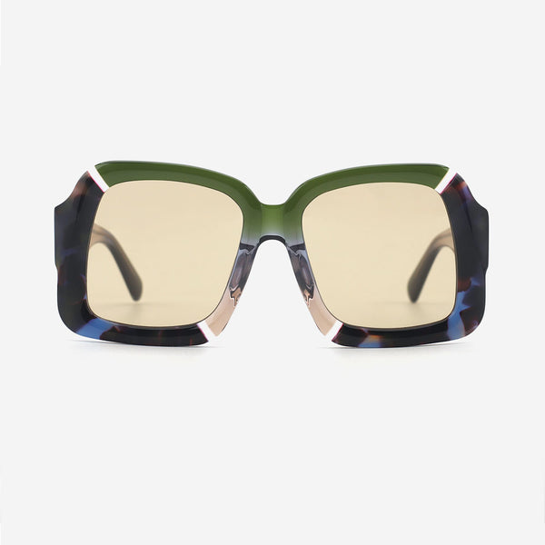 Polygon Laminated Acetate Unisex Sunglasses 24A8156