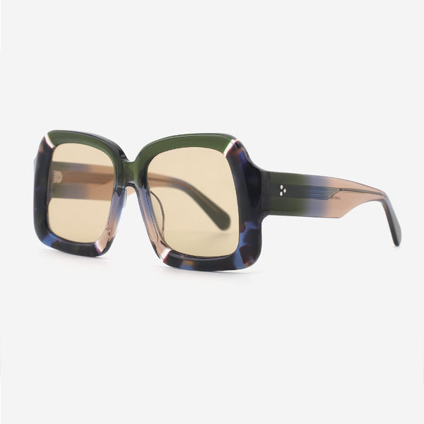 Polygon Laminated Acetate Unisex Sunglasses 24A8156