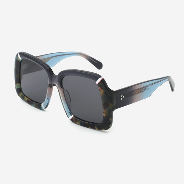 Polygon Laminated Acetate Unisex Sunglasses 24A8156