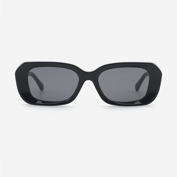 Rectangle Thick Acetate Unisex Sunglasses 24A8163