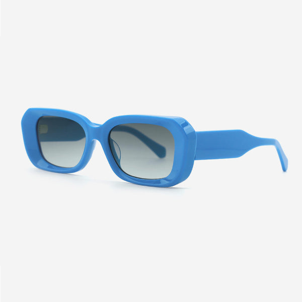 Rectangle Thick Acetate Unisex Sunglasses 24A8163