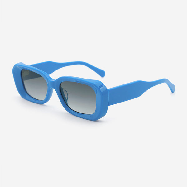 Rectangle Thick Acetate Unisex Sunglasses 24A8163