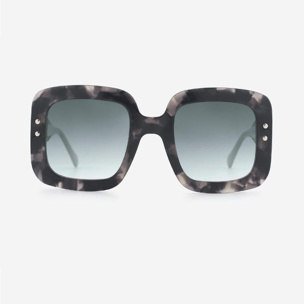 Square Oversize Laminated Acetate Unisex Sunglasses 24A8164