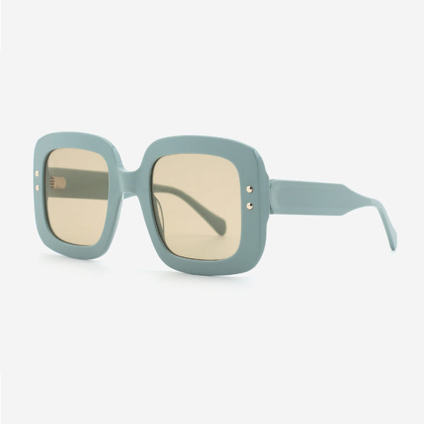 Square Oversize Laminated Acetate Unisex Sunglasses 24A8164