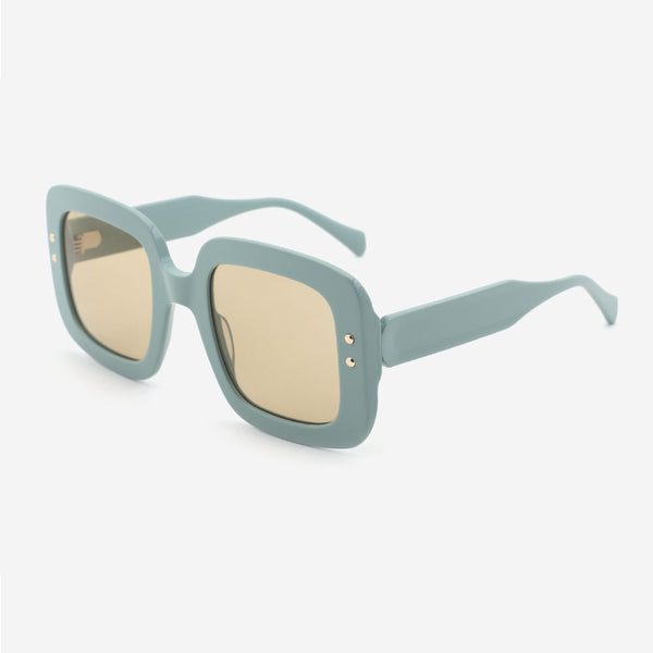 Square Oversize Laminated Acetate Unisex Sunglasses 24A8164