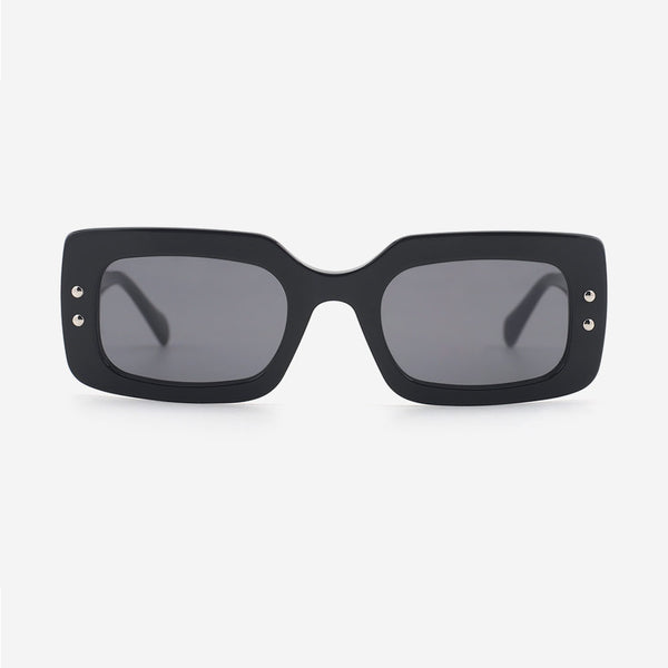 Rectangle Laminated Acetate Unisex Sunglasses 24A8165