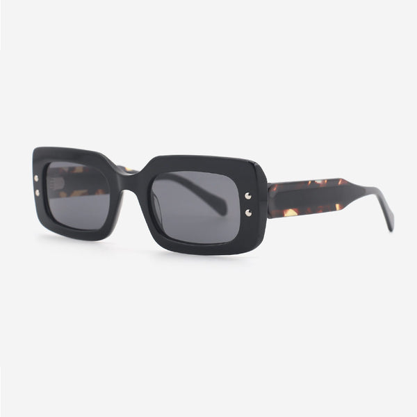 Rectangle Laminated Acetate Unisex Sunglasses 24A8165