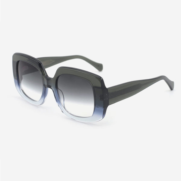 Retro Square Acetate Unisex Sunglasses 24A8168