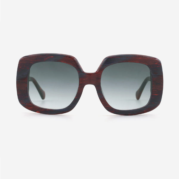 Retro Square Acetate Unisex Sunglasses 24A8168