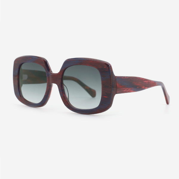 Retro Square Acetate Unisex Sunglasses 24A8168