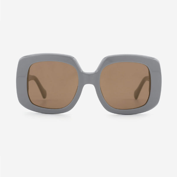 Retro Square Acetate Unisex Sunglasses 24A8168