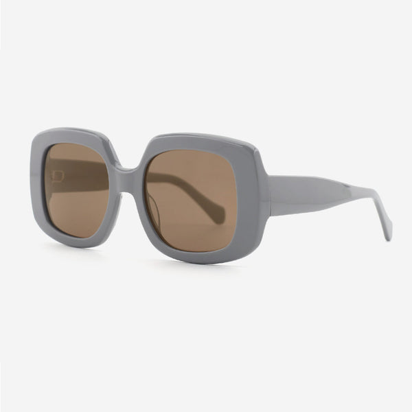 Retro Square Acetate Unisex Sunglasses 24A8168