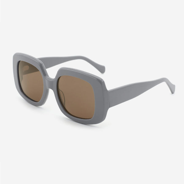 Retro Square Acetate Unisex Sunglasses 24A8168