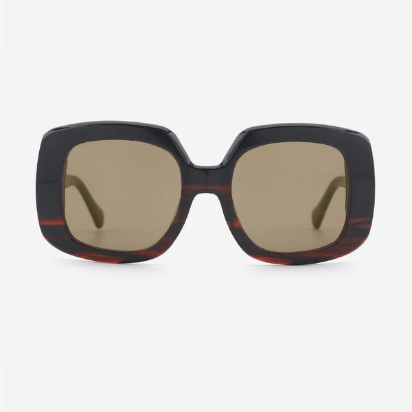 Retro Square Acetate Unisex Sunglasses 24A8168