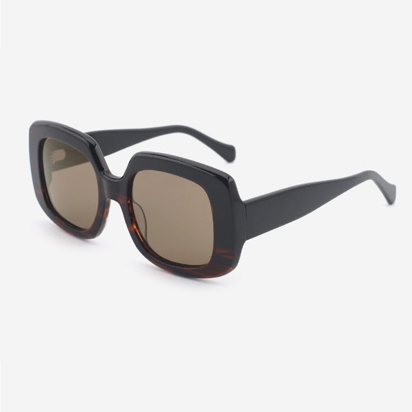 Retro Square Acetate Unisex Sunglasses 24A8168