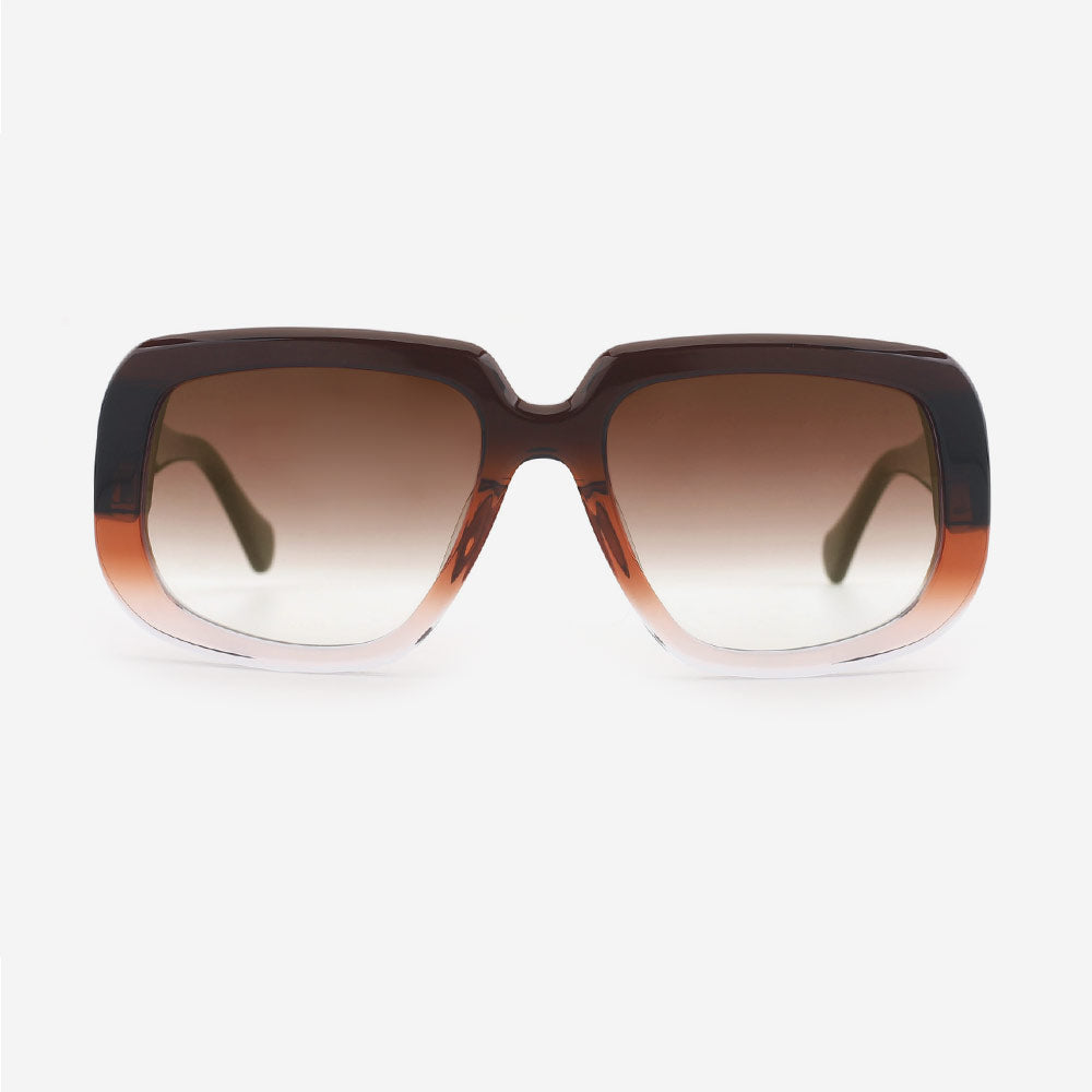 Retro Square Acetate Unisex Sunglasses 24A8170