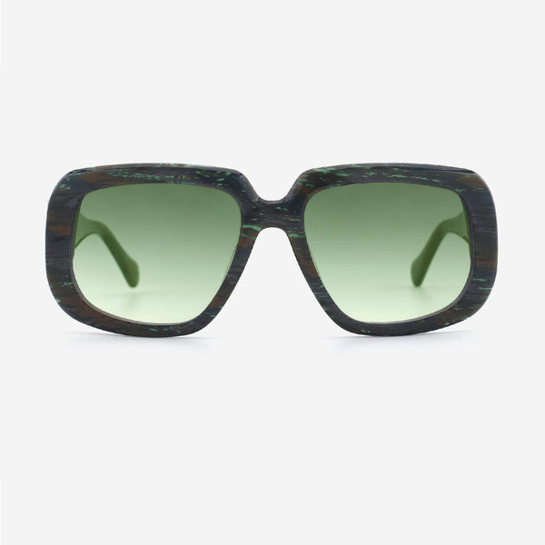 Retro Square Acetate Unisex Sunglasses 24A8170