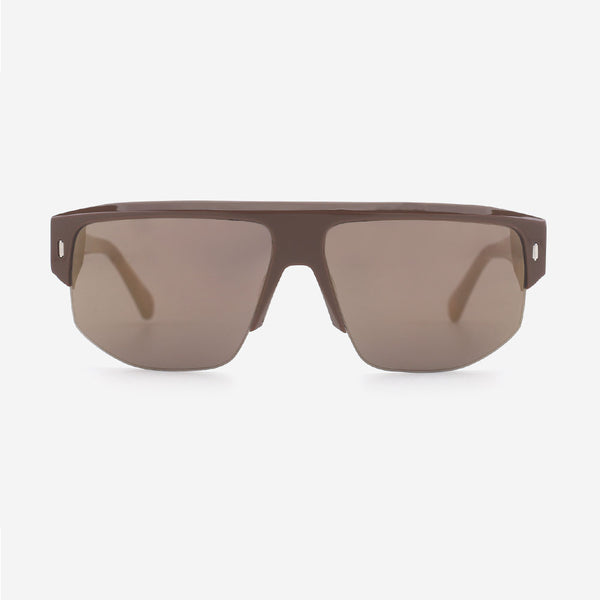 Aviator Acetate And Metal Combined Unisex Sunglasses 24A8191