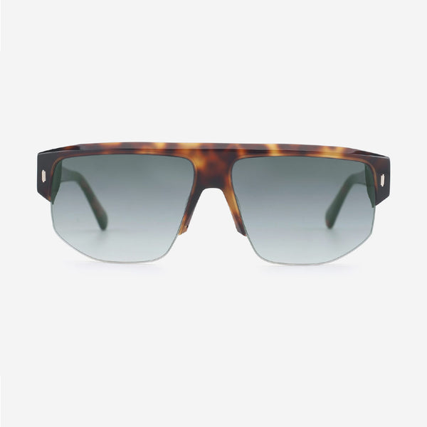 Aviator Acetate And Metal Combined Unisex Sunglasses 24A8191