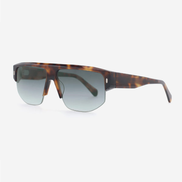 Aviator Acetate And Metal Combined Unisex Sunglasses 24A8191