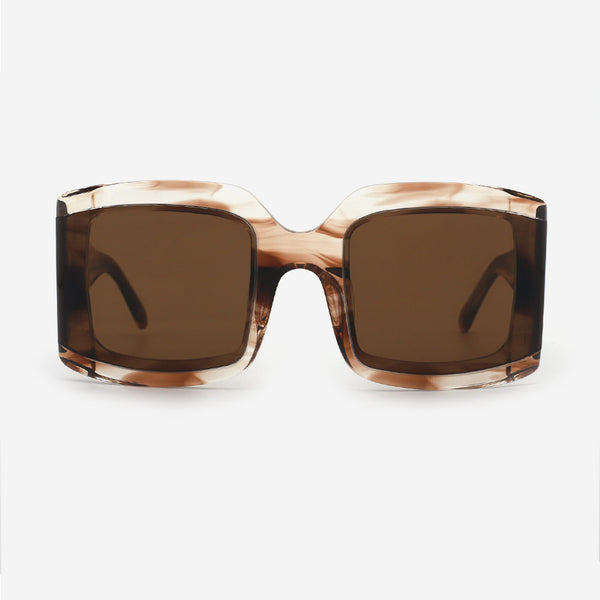 Rectangle Oversize Acetate Unisex Sunglasses 24A8235