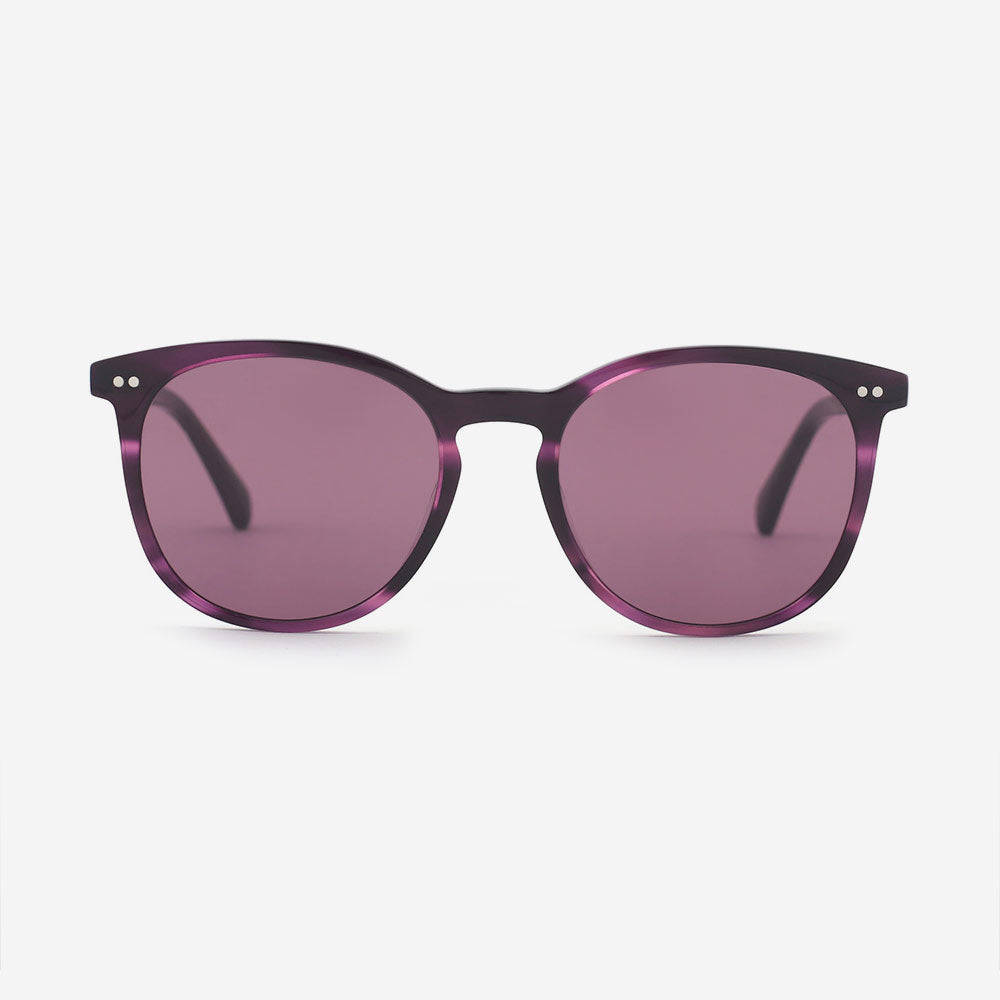 Retro Round Acetate Female Sunglasses 24A8274