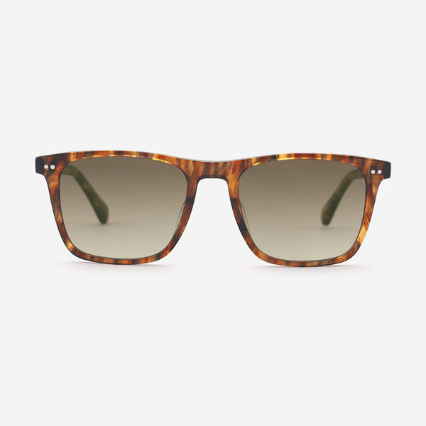 Retro Square Acetate Unisex Sunglasses 24A8275