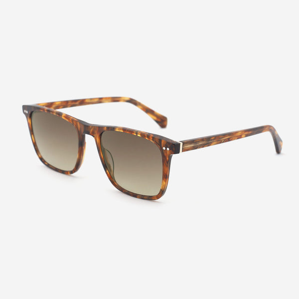 Retro Square Acetate Unisex Sunglasses 24A8275