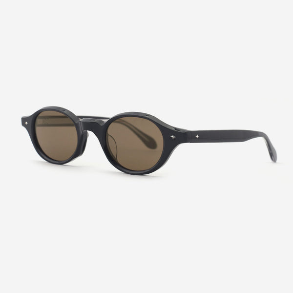 Retro Oval Acetate Unisex Sunglasses 24A8278