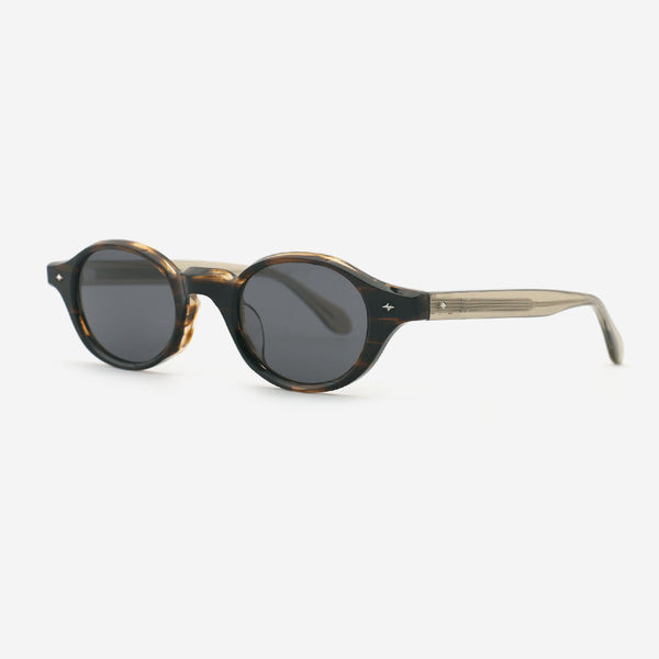 Retro Oval Acetate Unisex Sunglasses 24A8278